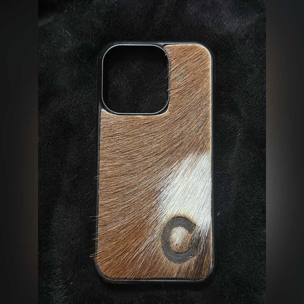 iPhone 14 Pro Cowhide Phone Case
